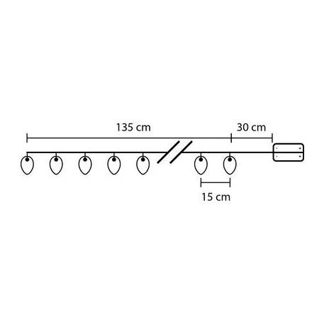 MagicHome Karácsonyi égő Pine, 10 LED