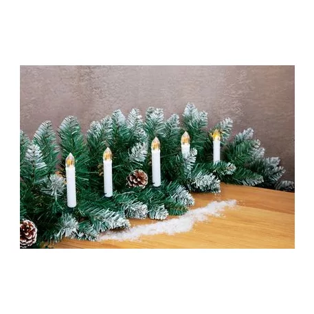 MagicHome karácsonyi gyertya, csíptetővel,10 LED, 1,5 x 9 cm