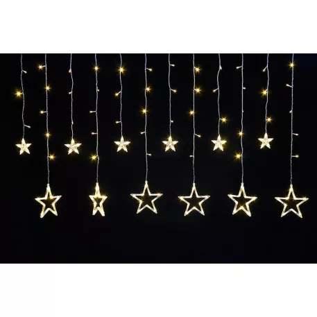 MagicHome karácsonyi függönylánc, 138x LED meleg fehér, 230V, 50 Hz, 8 funkció