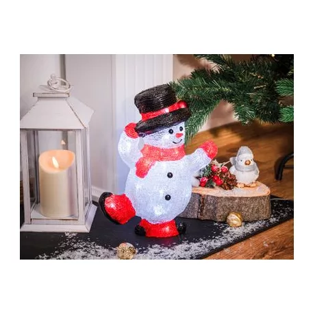 MagicHome karácsonyi dekoráció, Hóember, LED, 22 x 14 x 30 cm