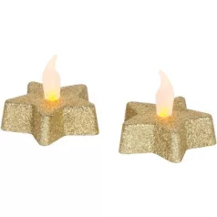 MagicHome karácsonyi gyertya, LED Star, arany