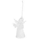MagicHome karácsonyfadekoráció, Angyal, függő, meleg fehér, egyszerű világítás, 6x4,5x10 cm, Sellbox 12 db