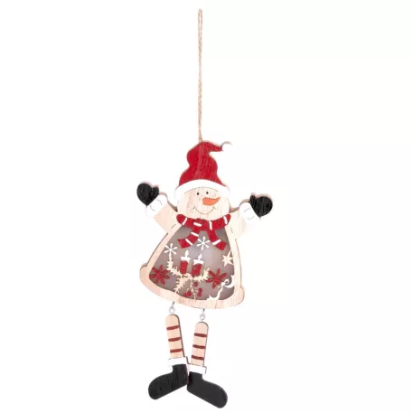 MagicHome karácsonyi dekoráció, Hóember, LED, 12,5 x 2 x 23,5 cm