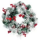 MagicHome karácsonyi koszorú,  LED, 30 cm