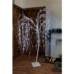 MagicHome karácsonyi fűzfa, 384x LED, hideg fehér, 180 cm