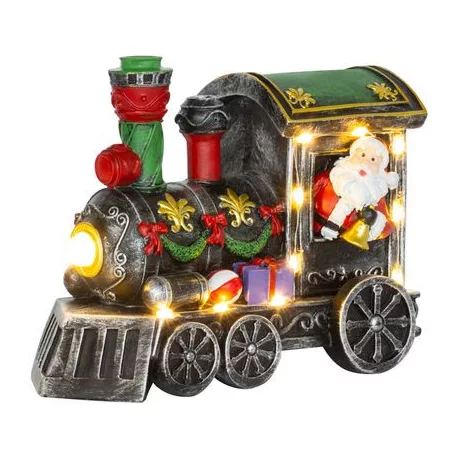 MagicHome Karácsonyi mozdony Mikulással, LED