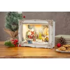 MagicHome karácsonyi dekoráció, Karácsonyi kép, LED, 3D, 28,5 x 8,2 x 21,2 cm