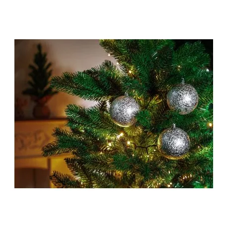 MagicHome karácsonyi gömbök, 6 db, 8 cm