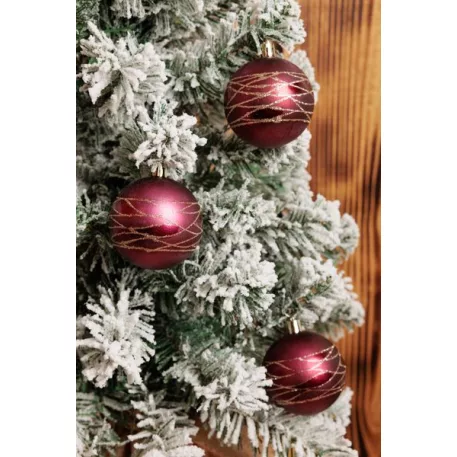 MagicHome karácsonyi gömbök, 9 db, 6 cm