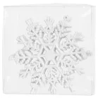 MagicHome karácsonyi dísz, hópehely, 6 db, 12 cm