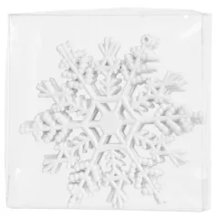 MagicHome karácsonyi dísz, hópehely, 6 db, 12 cm
