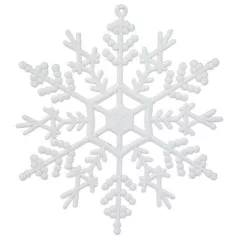 MagicHome karácsonyi dísz, hópehely, 6 db, 12 cm