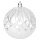 MagicHome karácsonyi gömbök, 31 db, 5-6-8-12 cm, fehér-ezüst