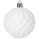 MagicHome karácsonyi gömbök, 31 db, 5-6-8-12 cm, fehér-ezüst