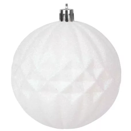 MagicHome karácsonyi gömbök, 31 db, 5-6-8-12 cm, fehér-ezüst