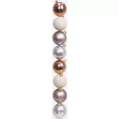 MagicHome karácsonyi gömbök, 8 db, 5 cm