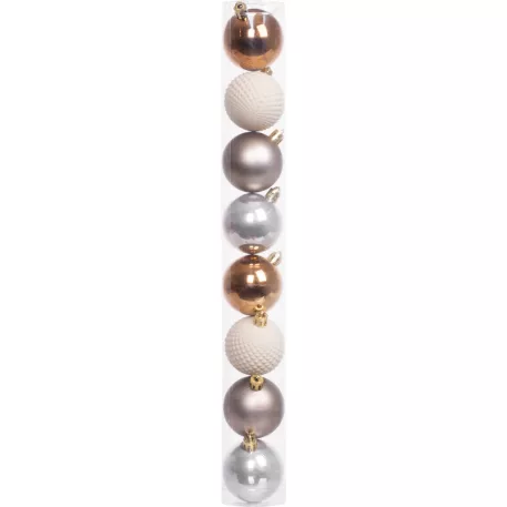 MagicHome karácsonyi gömbök, 8 db, 5 cm