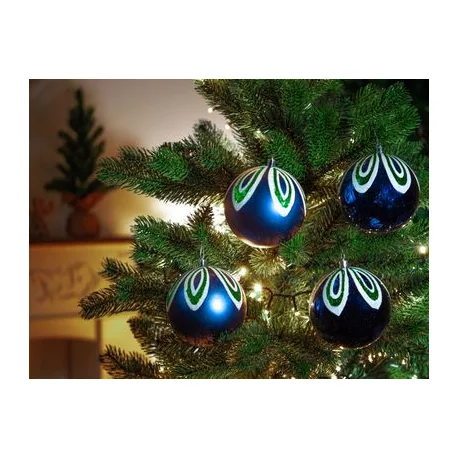 MagicHome karácsonyi gömbok, 4 db, 10 cm