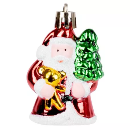 MagicHome karácsonyi dísz, Mikulás, 6 db, 6 cm