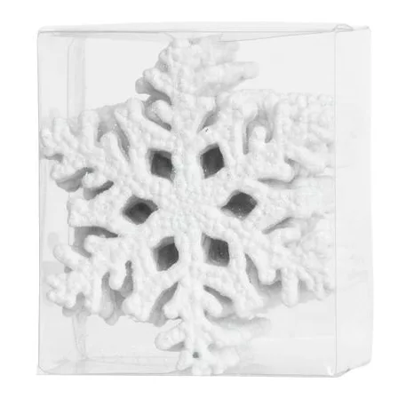 MagicHome karácsonyi dísz, 12 db, hópehely, 10 cm