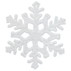 MagicHome karácsonyi dísz, 12 db, hópehely, 10 cm