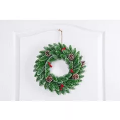 MagicHome karácsonyi koszorú, 33 cm
