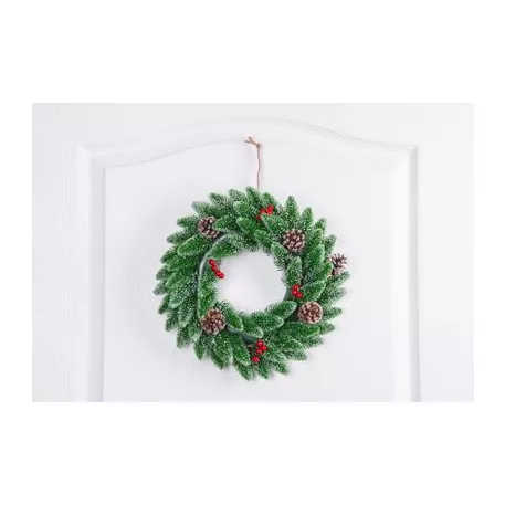 MagicHome karácsonyi koszorú, 33 cm