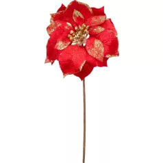 MagicHome Mikulásvirág, piros, 35 cm