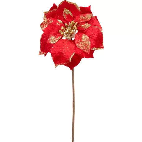 MagicHome Mikulásvirág, piros, 35 cm