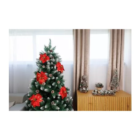 MagicHome Mikulásvirág, piros, 35 cm