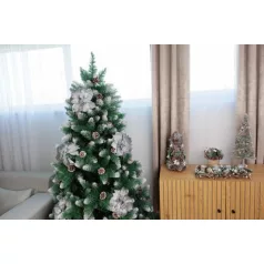 MagicHome Mikulásvirág, ezüst, 35 cm