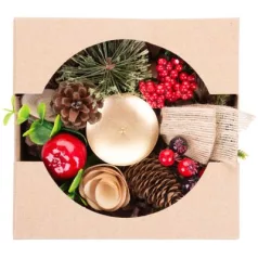 MagicHome karácsonyi gyertyatartó, 15 cm