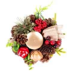 MagicHome karácsonyi gyertyatartó, 15 cm