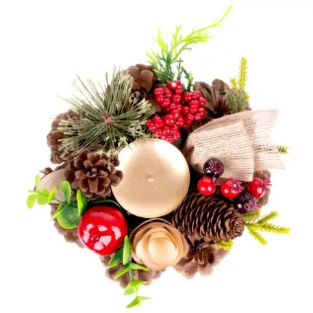 MagicHome karácsonyi gyertyatartó, 15 cm