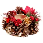 MagicHome karácsonyi gyertyatartó,, 15 cm