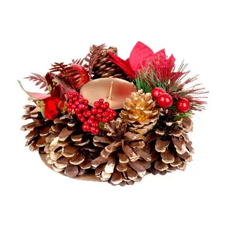 MagicHome karácsonyi gyertyatartó,, 15 cm