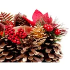 MagicHome karácsonyi gyertyatartó,, 15 cm