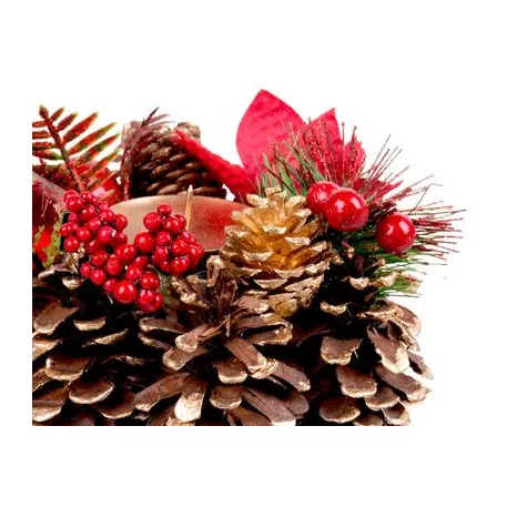 MagicHome karácsonyi gyertyatartó,, 15 cm