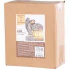 MagicHome dekoráció, Angyal szívvel, polirezin, napelem, sírra, 17,5x9,5x20 cm