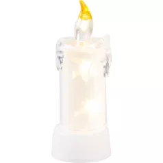   Gyertya MagicHome Karácsony, 3x LED, meleg fehér, beltéri, 5x13,5 cm