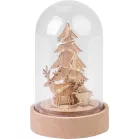 Dekoráció MagicHome Karácsony, fa kupolában, LED, meleg fehér, beltéri, 5,5x9 cm