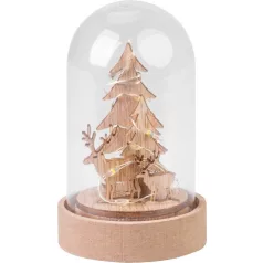   Dekoráció MagicHome Karácsony, fa kupolában, LED, meleg fehér, beltéri, 5,5x9 cm