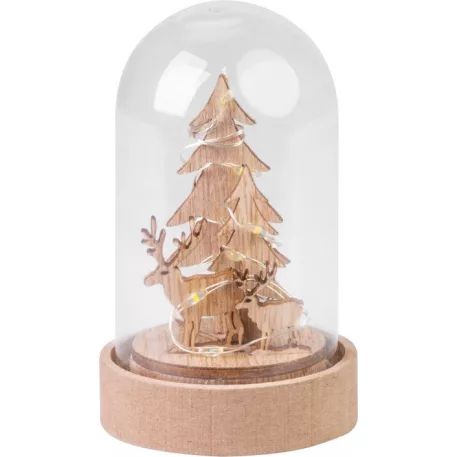 Dekoráció MagicHome Karácsony, fa kupolában, LED, meleg fehér, beltéri, 5,5x9 cm