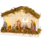 Dekoráció MagicHome Karácsony, betlehem, 5x LED meleg fehér, 3xAA, beltéri, 26,3x7,3x19,2 cm