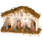 Dekoráció MagicHome Karácsony, betlehem, 5x LED meleg fehér, 3xAA, beltéri, 26,3x7,3x19,2 cm