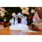Dekoráció MagicHome Karácsony, betlehem, 7x LED, 3xAAA, akril, 19,5x14x17,5 cm