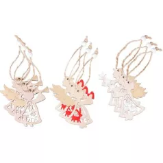   Dísz MagicHome Karácsony, angyal, függő, csomag 9 db, 5,5x7,5 cm
