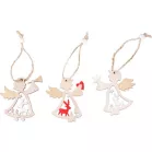 Dísz MagicHome Karácsony, angyal, függő, csomag 9 db, 5,5x7,5 cm