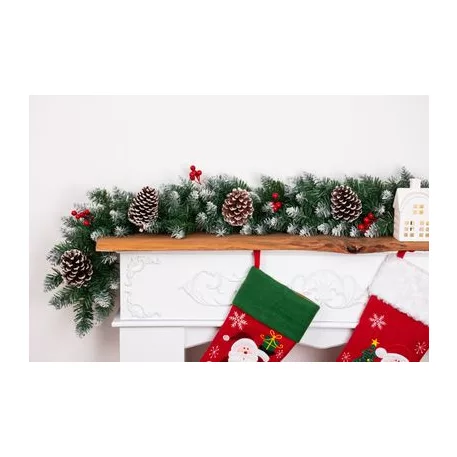 Girland MagicHome Karácsony, Berry, 180 cm, 150 ág