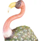 Dekoráció MagicHome Mecco, Flamingó, fém, 37x19x85 cm